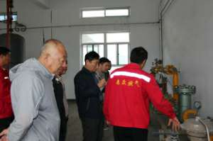 拜泉县相关领导考察上海昌盛农业信息化服务有限公司燃气